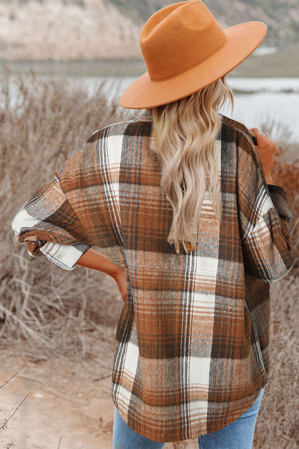 Flannel Shirt- Brown/orange