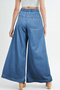 Brynn Mineral Wash Wide Leg Jeans