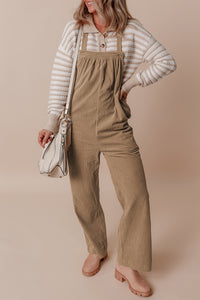 Corduroy Overall- Khaki