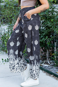 Gabriella Boho Pants- Black