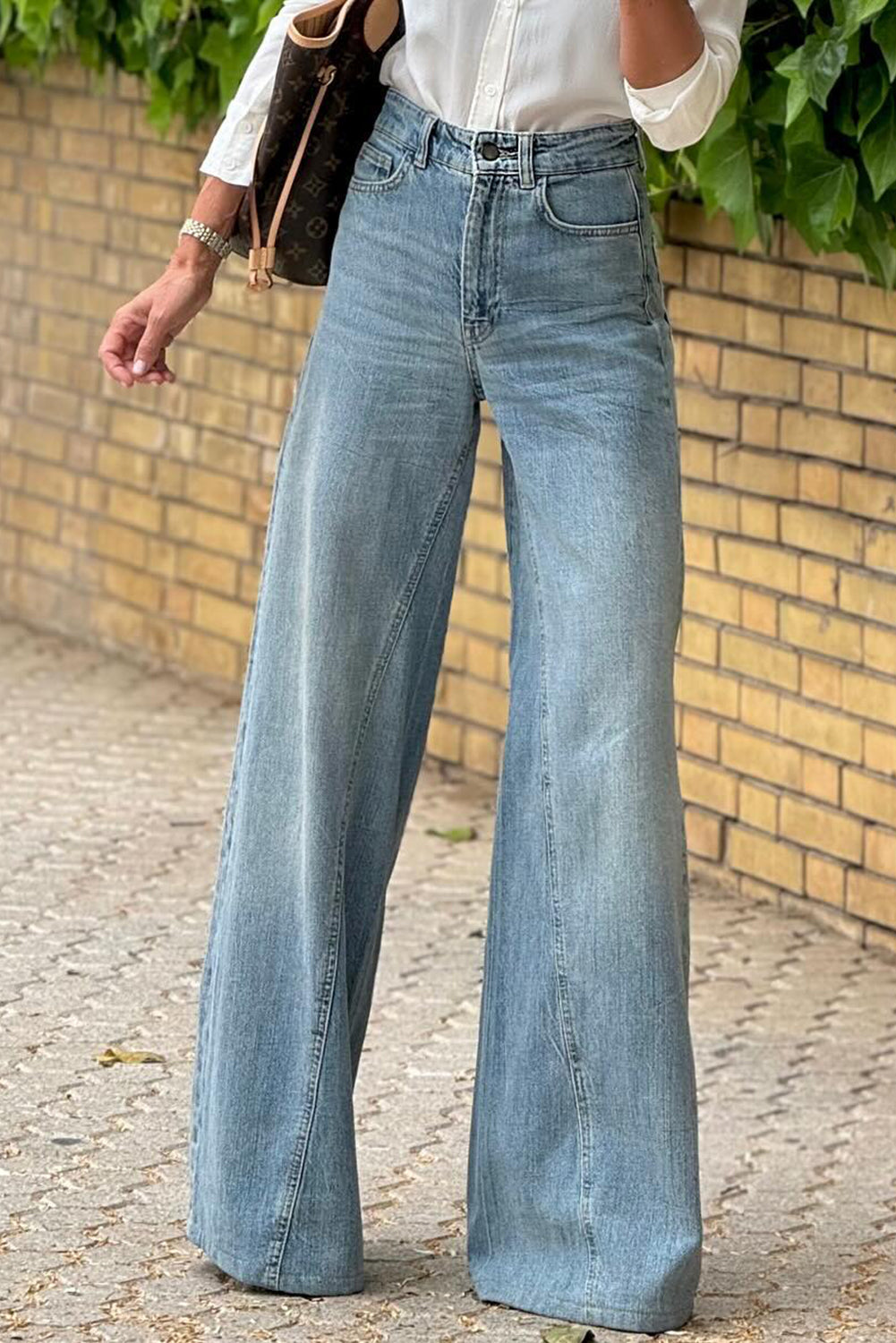 Phoebe Extra Wide Leg High Waist Long Jeans