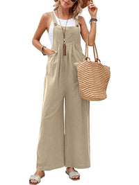 Wide Strap Pocket Overalls