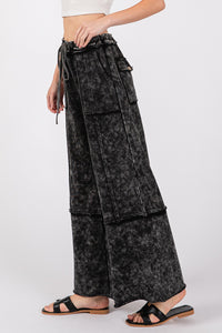 Teresa Mineral Washed Wide Leg Pants